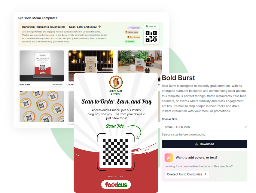QR Code Menu System