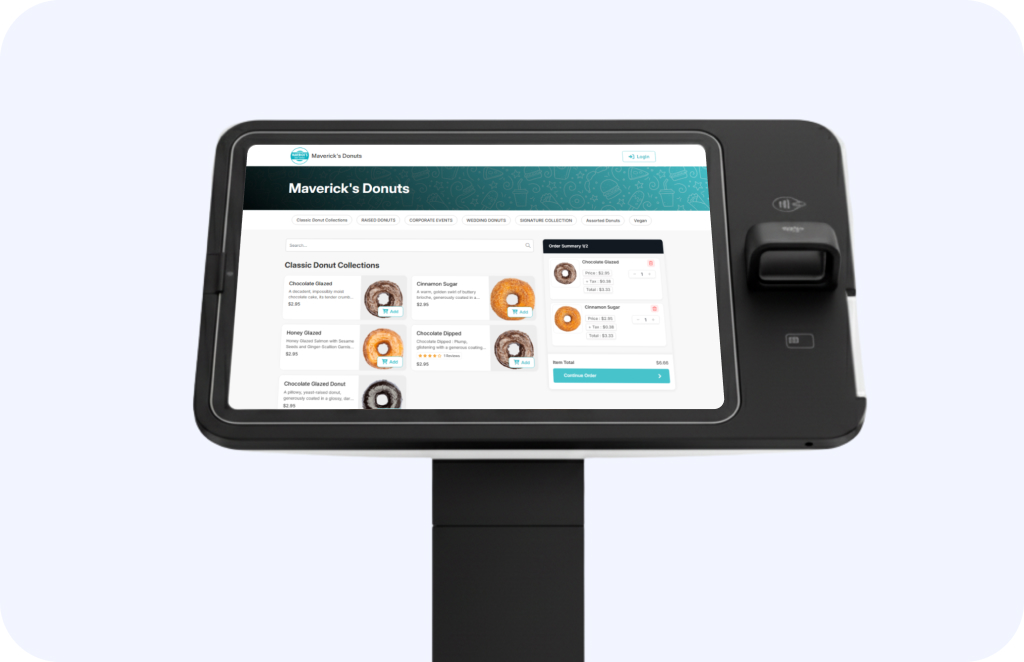 Foodcus Self-Service Kiosk for customer ordering and payments